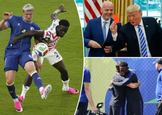 Trump says he asked FIFA for review of Folarin Balogun red card: ‘I didn’t think it was a foul’