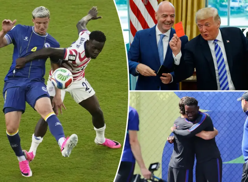 Trump says he asked FIFA for review of Folarin Balogun red card: ‘I didn’t think it was a foul’
