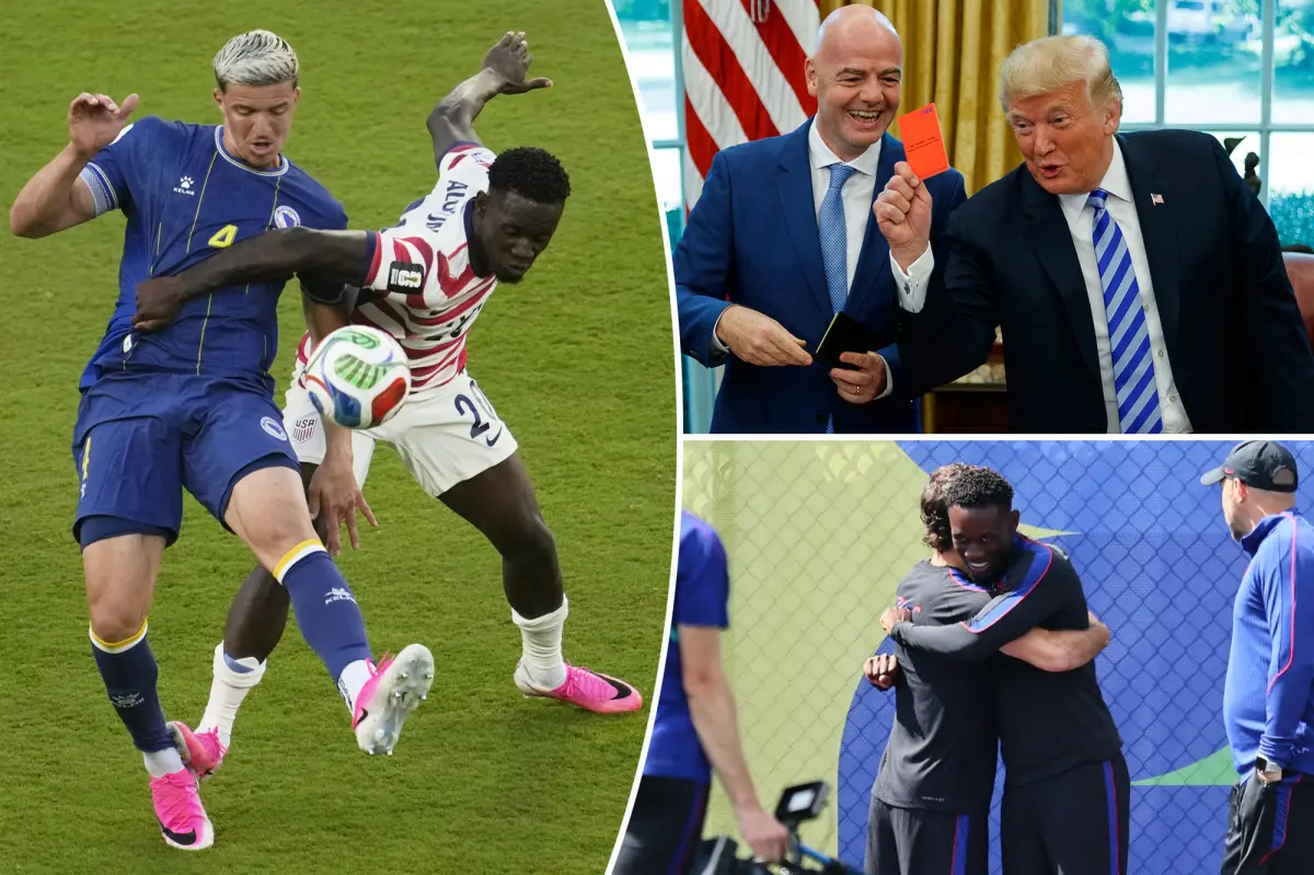 Trump says he asked FIFA for review of Folarin Balogun red card: ‘I didn’t think it was a foul’