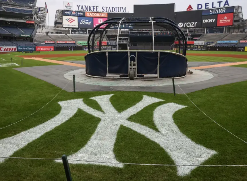 Dodgers-Yankees game rained out; doubleheader scheduled for Sunday
