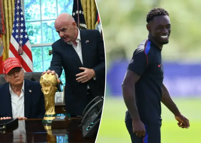 Trump called FIFA president asking to review USMNT star Folarin Balogun’s red card suspension: report