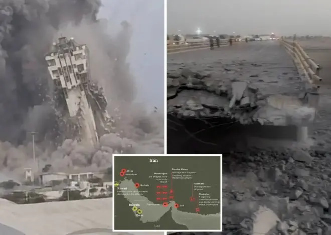 US hammers bridges around key Iran port of Bandar Abbas on sixth straight night of airstrikes