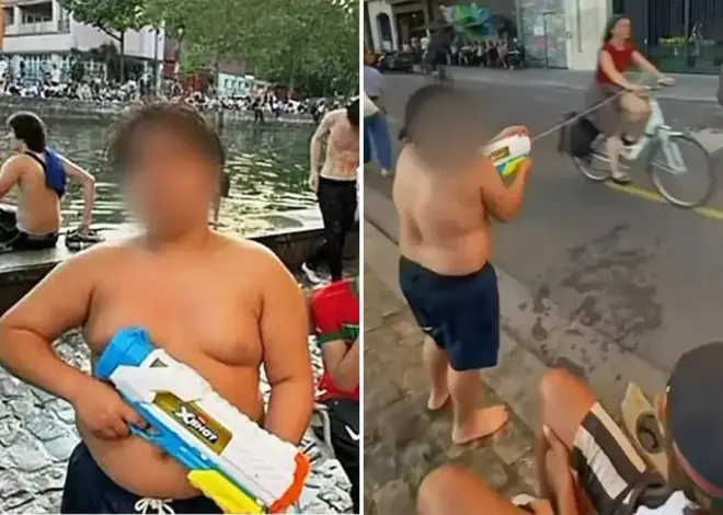 Water-gun wielding menace, 14, accused of terrorizing Paris tourists and cyclists as he’s arrested 2 times in one week