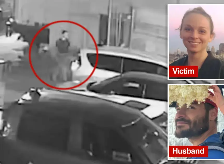Chilling video shows NYC dad calmly strolling to car after butchering wife — before he was found hanging in nearby park