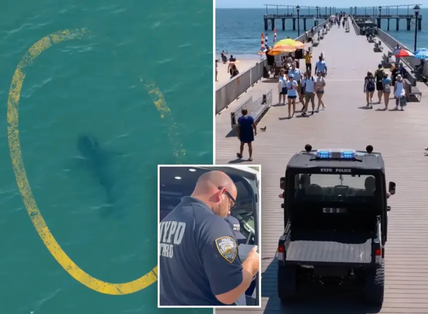 NYPD deploys drones to track sharks after rise in sightings off NYC beaches