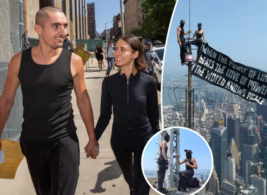 How daredevil couple snuck atop Empire State Building to pull off dangerous stunt — as they’re released