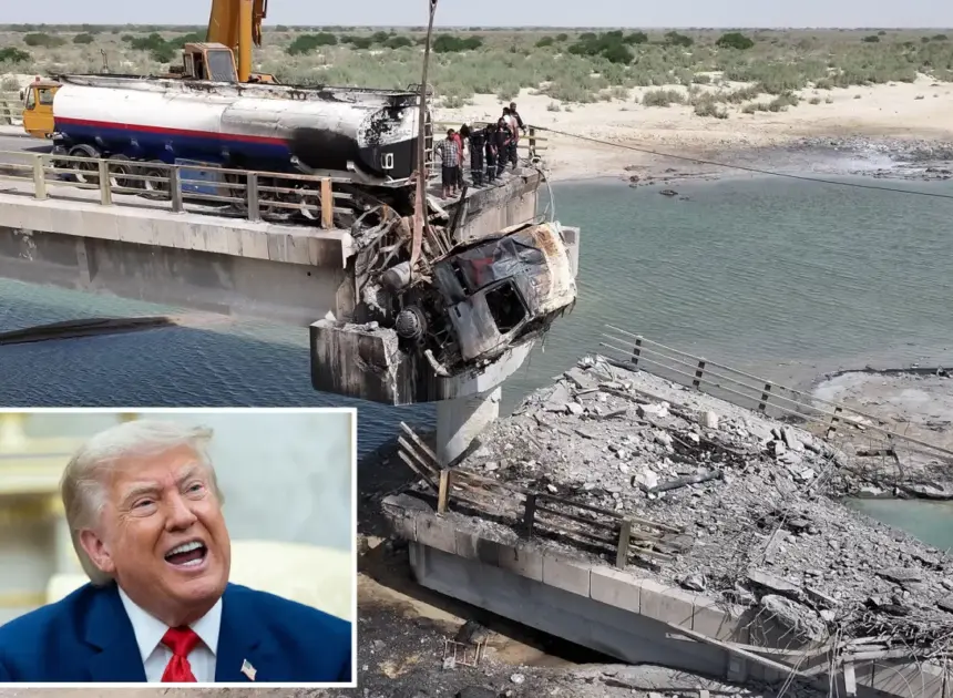 Trump vows to destroy one Iranian bridge or power plant for every shot Tehran takes at Strait of Hormuz shipping