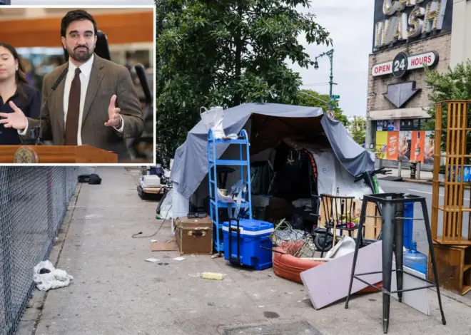 Mamdani admin makes half-hearted attempt to clean up embarassing NYC homeless encampment
