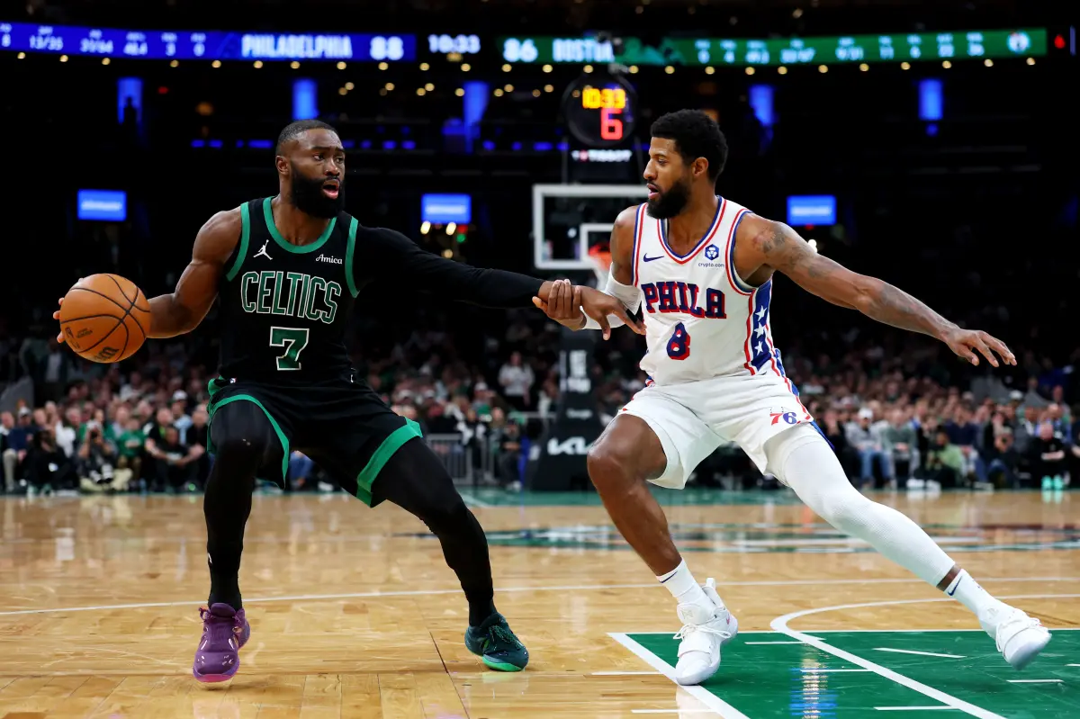 76ers acquiring Jaylen Brown from Celtics for Paul George, four draft picks in NBA blockbuster