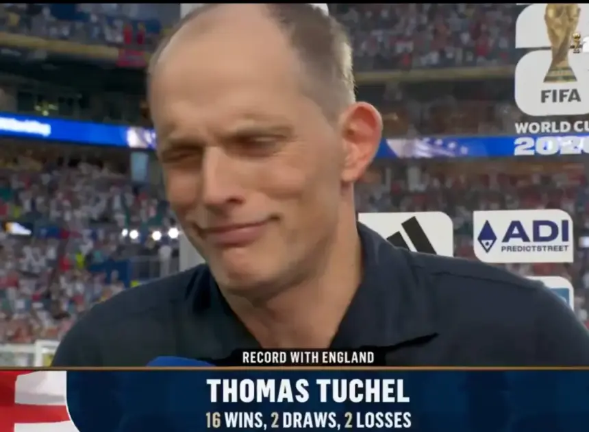 Thomas Tuchel has tense exchange with TV reporter after England’s World Cup win over Norway