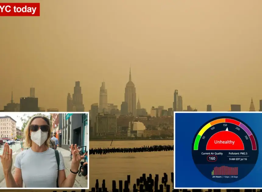 NYC air quality reaches unhealthy ‘Level Red’ — after out-of-control Canadian wildfires contaminate US airspace