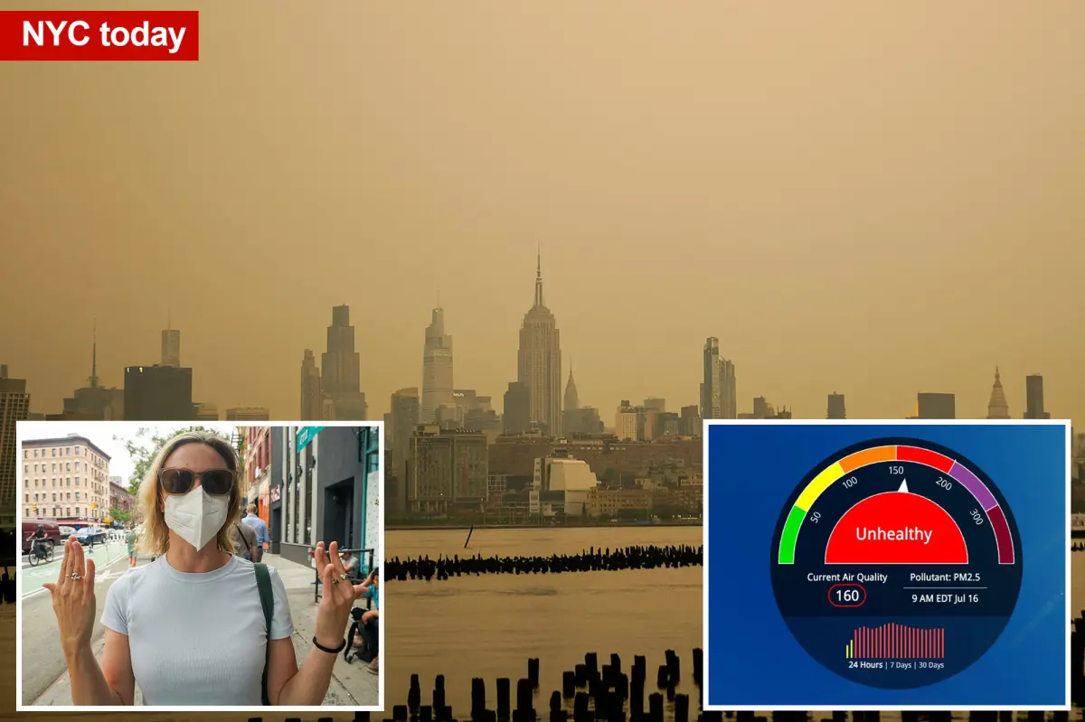 NYC air quality reaches unhealthy ‘Level Red’ — after out-of-control Canadian wildfires contaminate US airspace