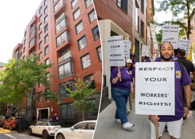 Exclusive | Inside the swanky midtown building near Billionaires Row where staff finally said enough and walked out