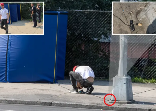 Vagrants wire NYC’s growing Intrepid Museum homeless camp with electricity, forcing cops to step in