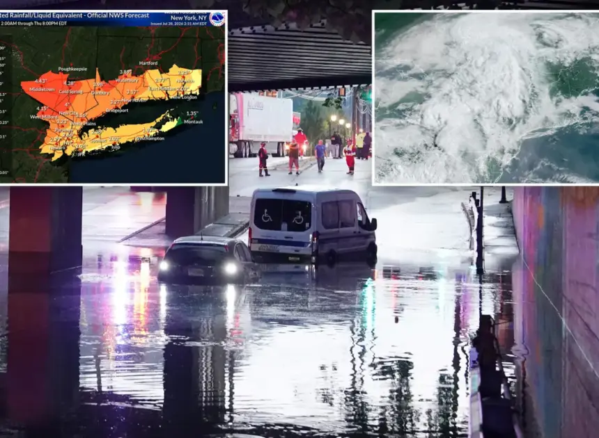 NYC under flood watch as Big Apple could get over 5 inches of rain — with fears of life-threatening flash floods