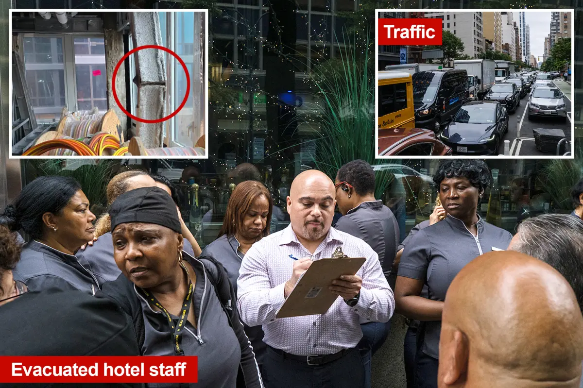 Massive ‘frozen zone’ around buckling Midtown NYC building leaves hundreds out on street — with no idea when they can return