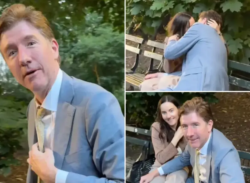 NYC lawyer caught canoodling with his much-younger colleague in Central Park placed on leave: report