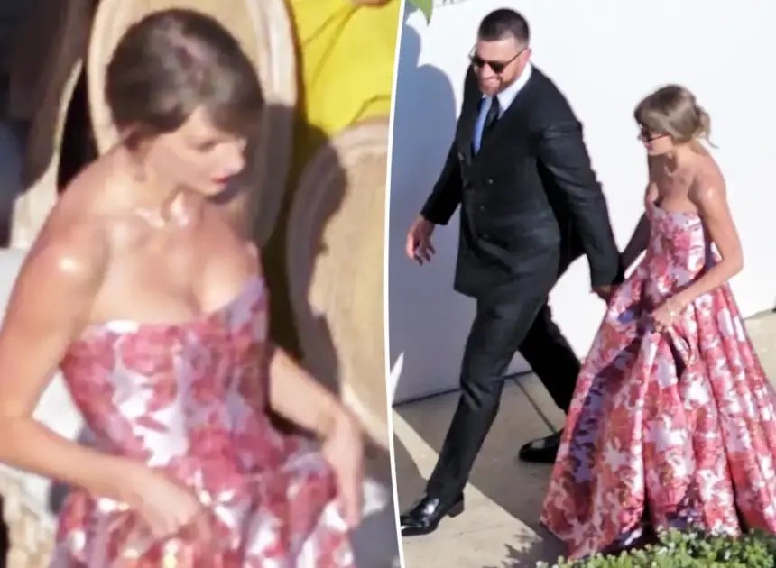 Taylor Swift is pretty in pink at JuJu Smith-Schuster’s wedding one week after marrying Travis Kelce