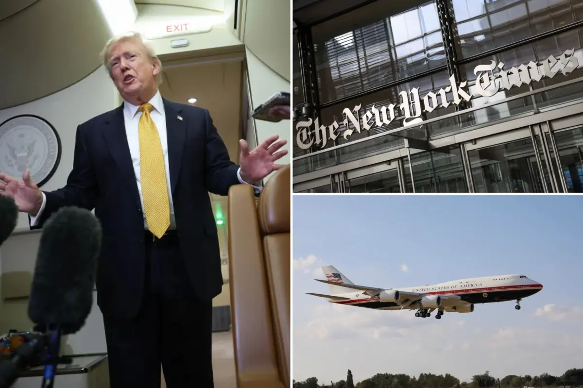 Trump admin subpoena NY Times reporters after claiming prez swapped out $400M Air Force One jet duirng trip to Turkey