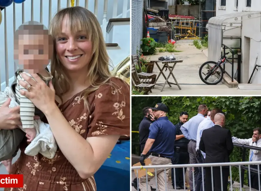NYC mom stabbed to death hours before hubby’s body discovered hanging in nearby park in possible murder-suicide