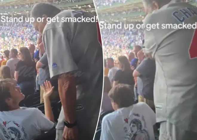 Older man slaps fan at Cubs game for not standing for national anthem in viral video: ‘Get up’