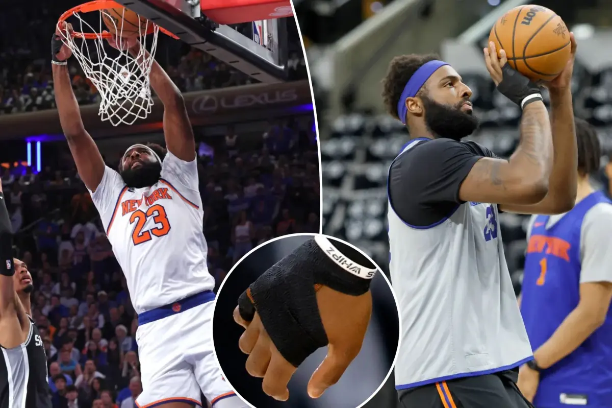 Ex-Knick Mitchell Robinson reveals how he injured hand before NBA Finals: ‘Broke down in tears’