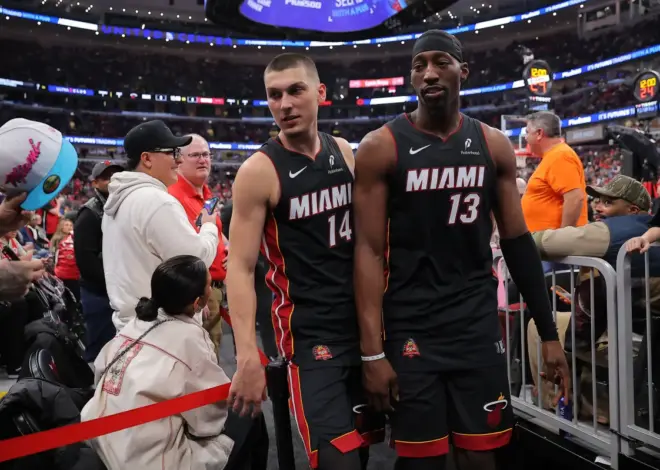 Ex-Heat teammates Bam Adebayo, Tyler Herro get into fight in Las Vegas
