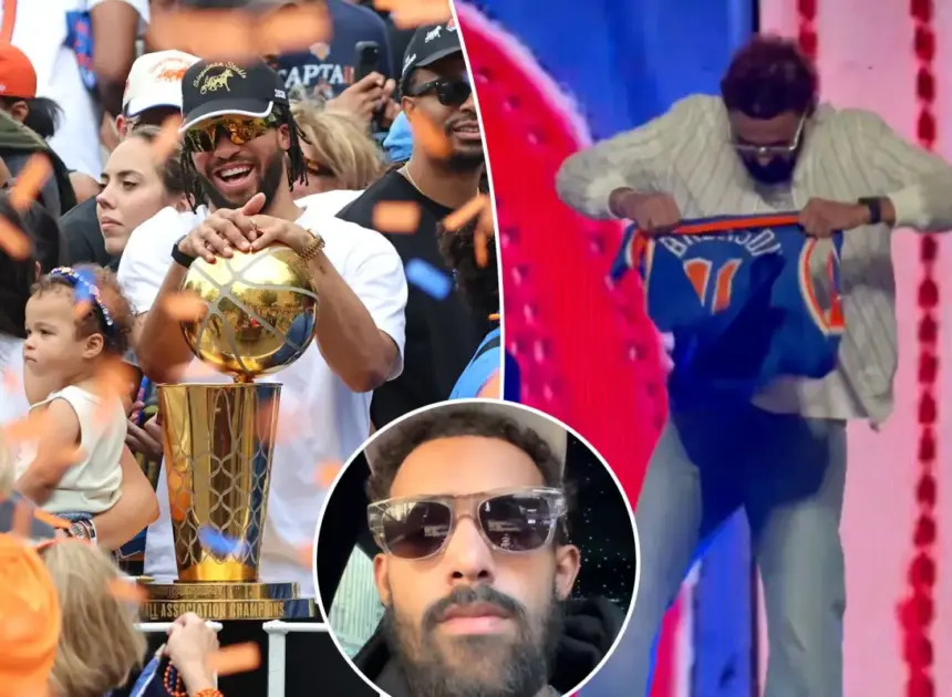 Trae Young proves he’s still a Knicks villain — with attempted  Jalen Brunson jersey rip, 2021 highlights and all