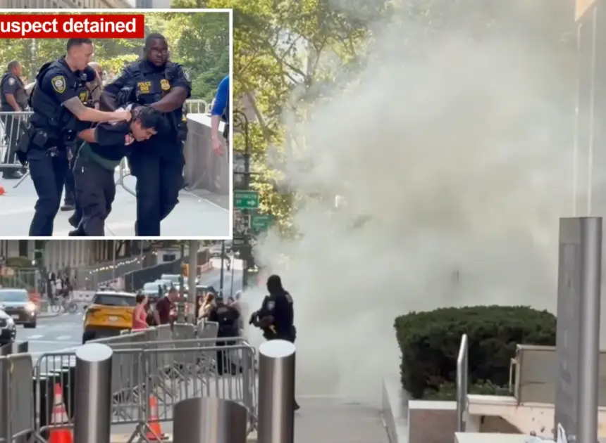 Terrorism task force probes armed loon who set off ‘incendiary device’ outside NYC fed HQ