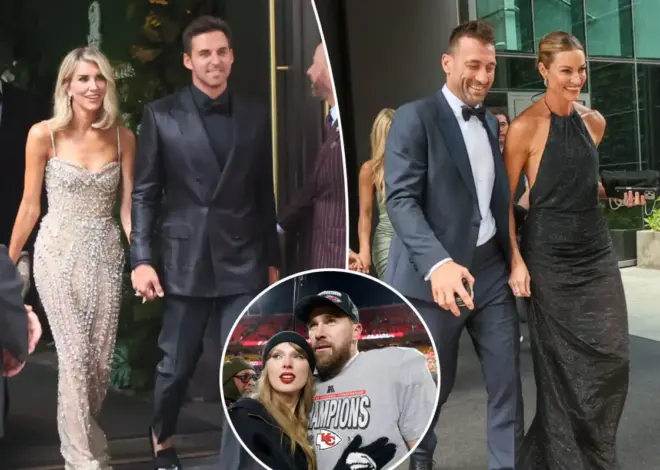 Erin Andrews, Charissa Thompson dazzle in elegant dresses for Taylor Swift-Travis Kelce wedding