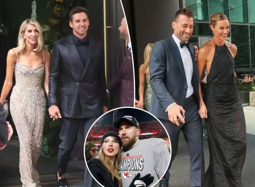 Erin Andrews, Charissa Thompson dazzle in elegant dresses for Taylor Swift-Travis Kelce wedding
