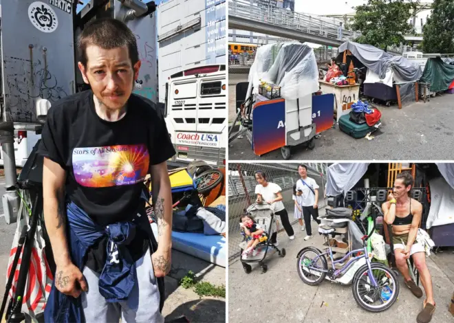 Exclusive | NYC refuses to tear down trash-filled encampments outside the Intrepid — earning Mamdani rave reviews from homeless