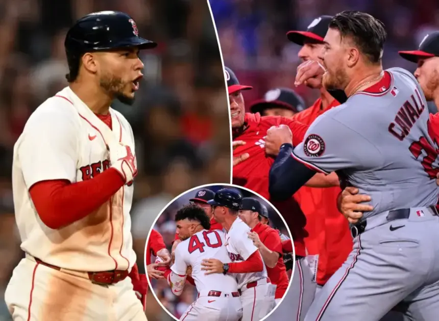 Red Sox, Nationals get into wild brawl as Willson Contreras gets ejected — again