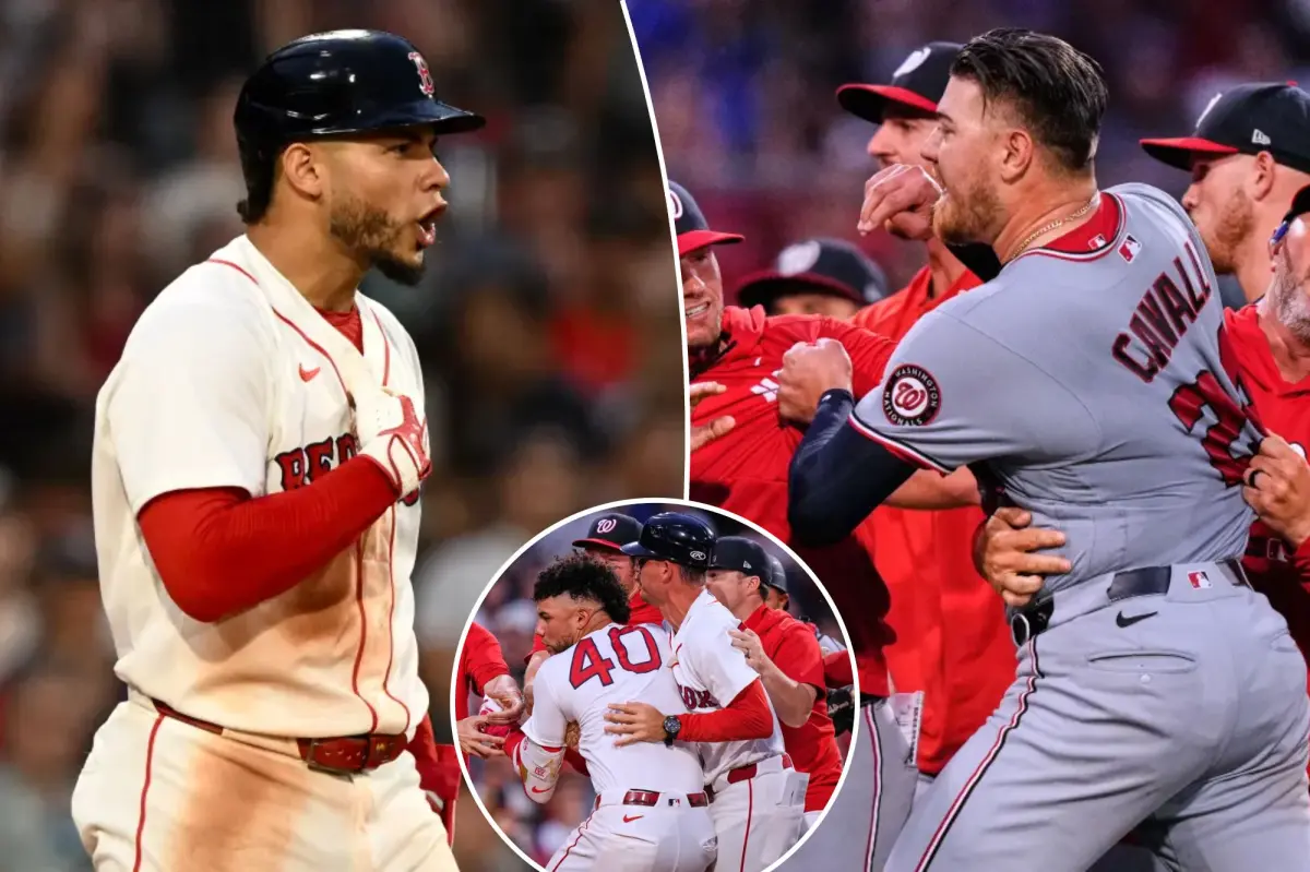Red Sox, Nationals get into wild brawl as Willson Contreras gets ejected — again