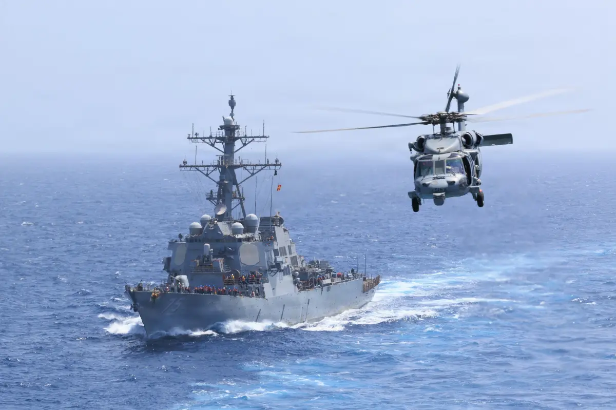 1 airman missing after MH-60S Sea Hawk helicopter crashes in Arabian Sea where fleet is operating for Iran War