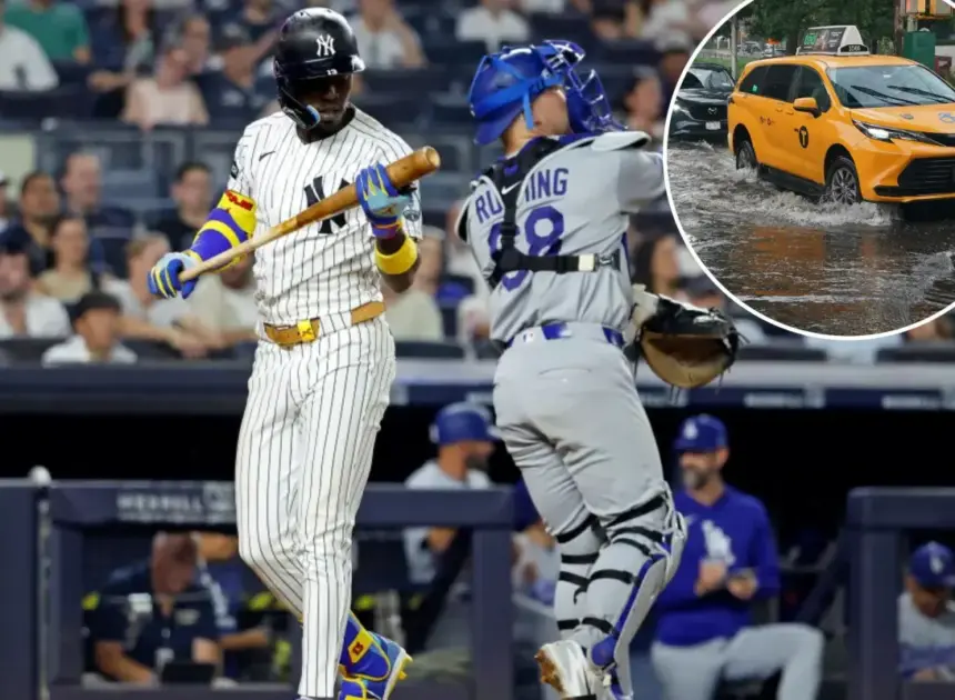 Yankees-Dodgers matchup postponed, rescheduled for Sunday doubleheader as downpours slam NYC