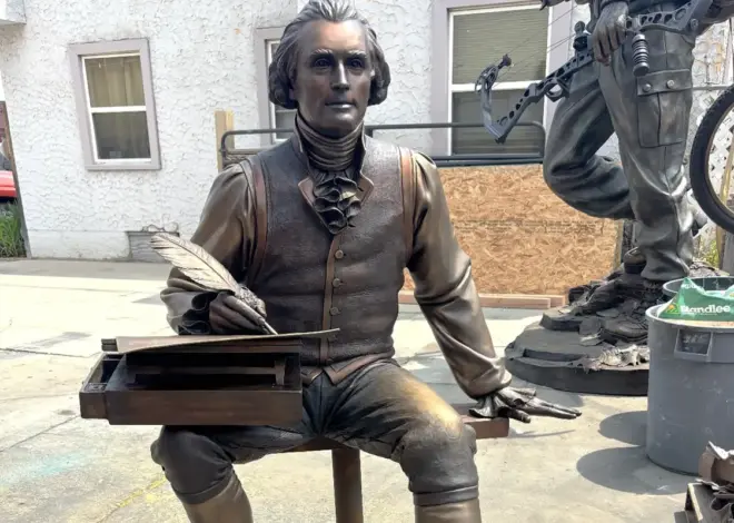 Exclusive | New Thomas Jefferson statue shipped to White House for latest Trump display