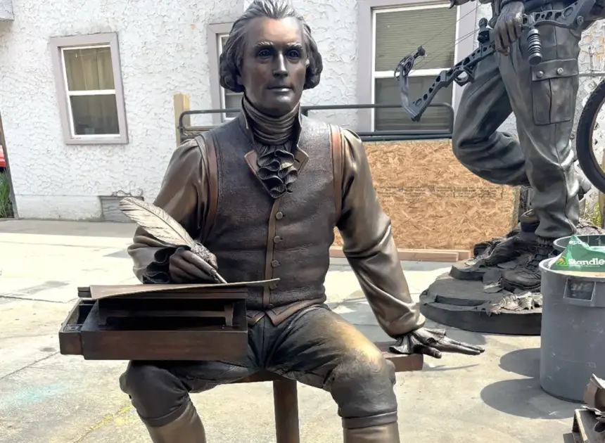 Exclusive | New Thomas Jefferson statue shipped to White House for latest Trump display