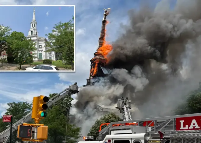 Investigators probing possible arson in blaze that tore through landmarked, 173-year-old  NYC church
