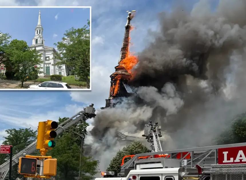 Investigators probing possible arson in blaze that tore through landmarked, 173-year-old  NYC church