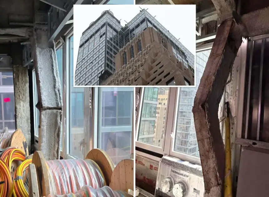 Crucial beams inside buckling NYC building ‘bending like cigarettes’: worker