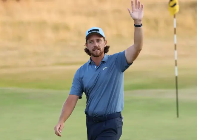Hometown hero Tommy Fleetwood surges into contention at British Open