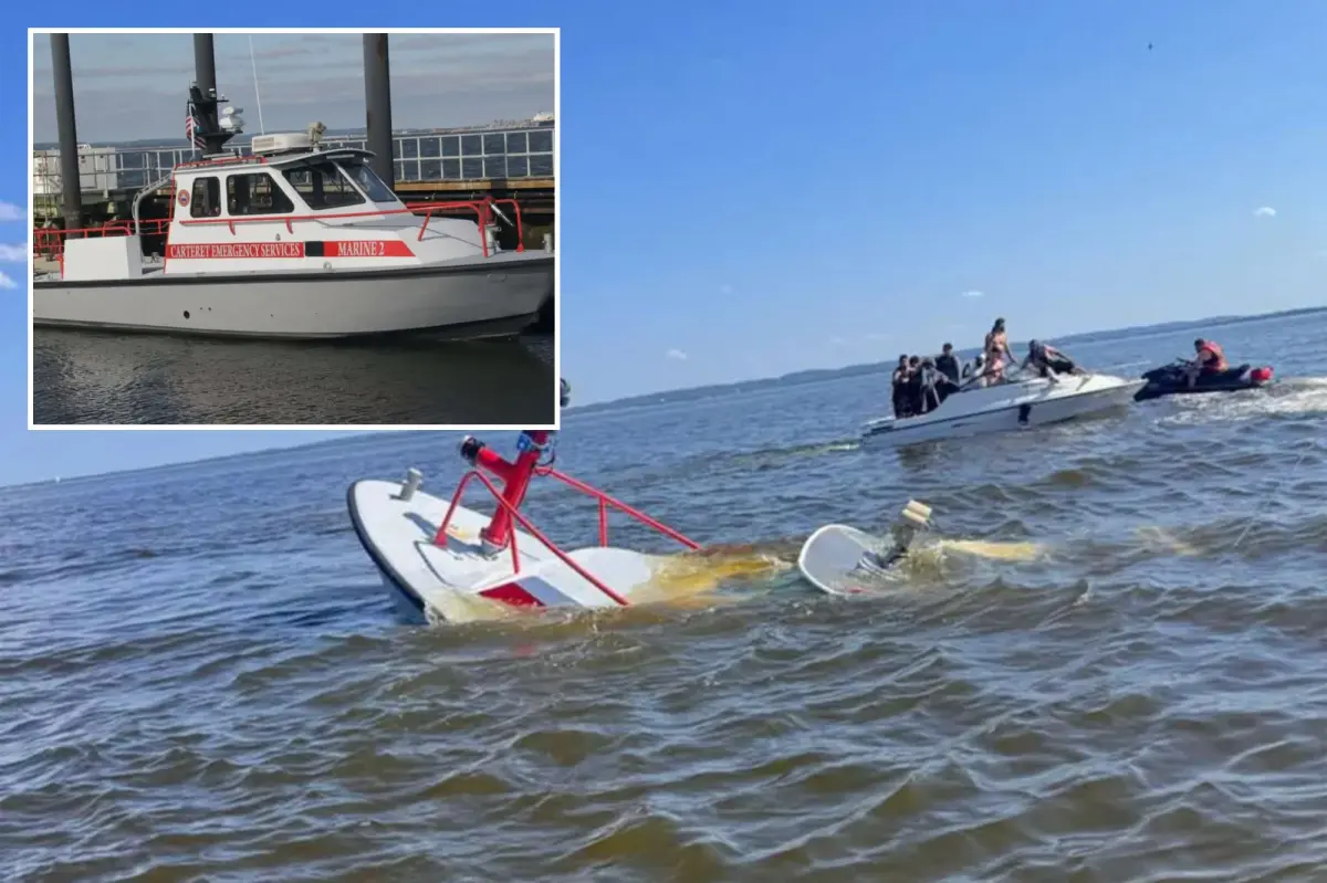 Whale strikes, sinks NJ fire rescue ship returning from NY Harbor after July 4th festivities