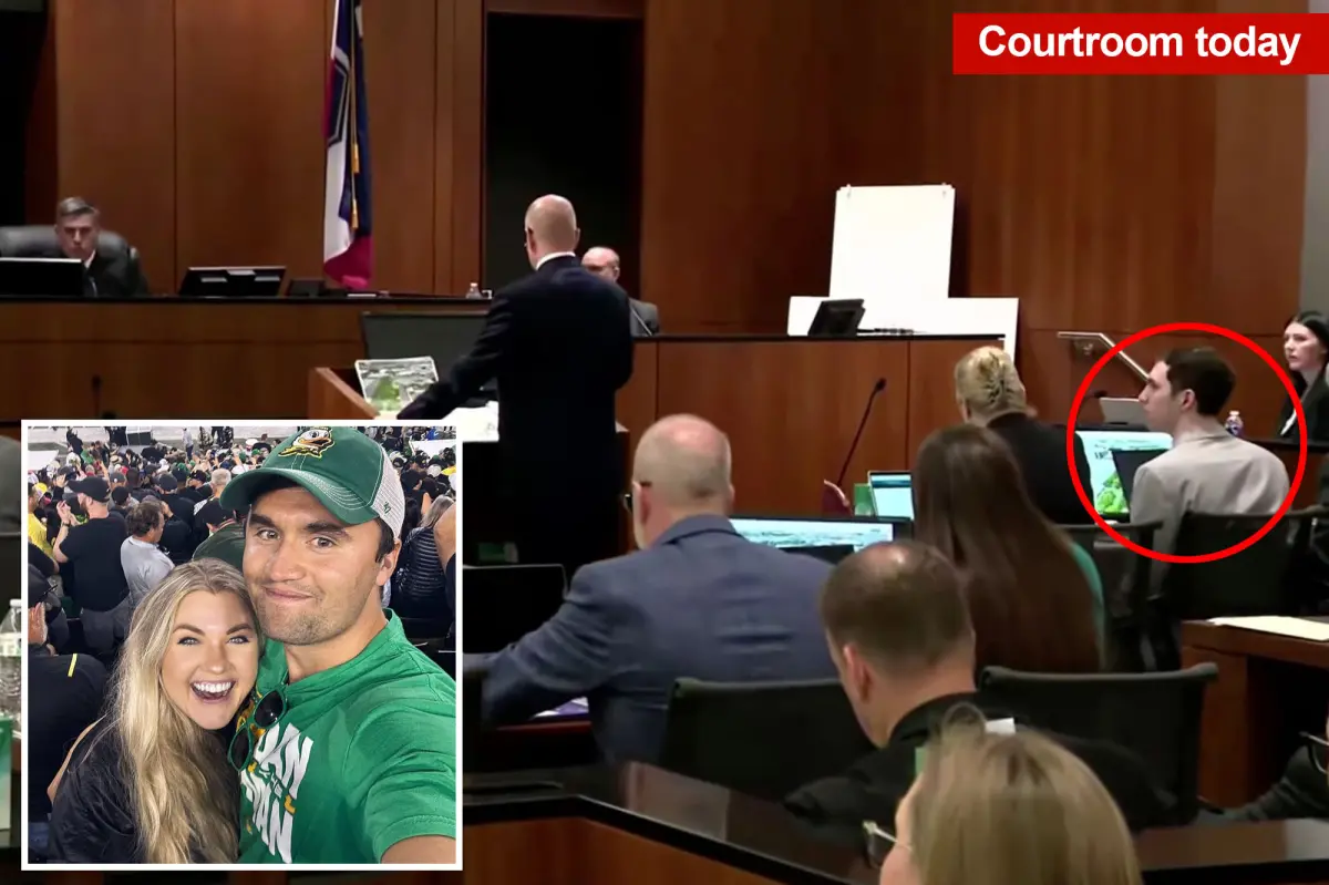 Erika Kirk rushes out of courtroom before horrific video of Charlie’s assassination plays as she faces down accused killer Tyler Robinson