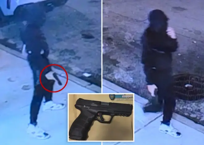 Exclusive | Chilling video shows teen thug waving gun moments before shooting NYPD detective in the back