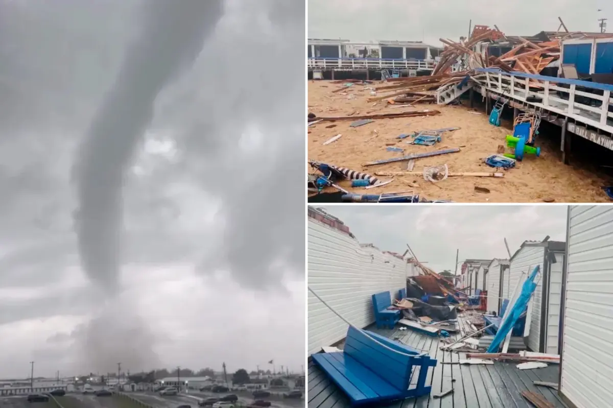 Tornado tears through Long Island beach club in insane video