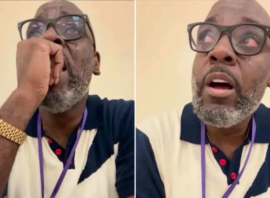 Texas teacher breaks down in tears during class after his senior students struggled to read, write