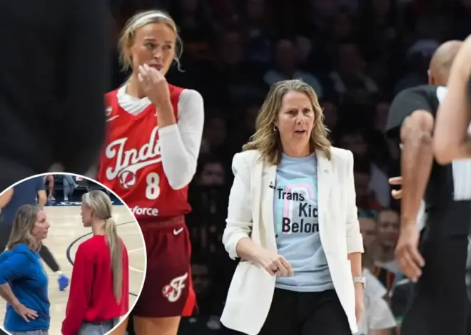 Cheryl Reeve chats with Sophie Cunningham, wears ‘Trans Kids Belong’ shirt after Fever star’s comments