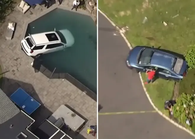 Woman dies after plunging her SUV into Long Island swimming pool