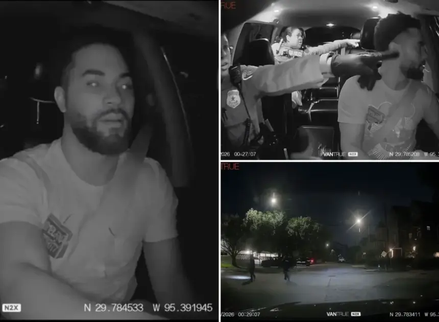 Cops jump in Uber, demand driver chase down fleeing suspect in wild video clip: ‘Go, go, go, go!’